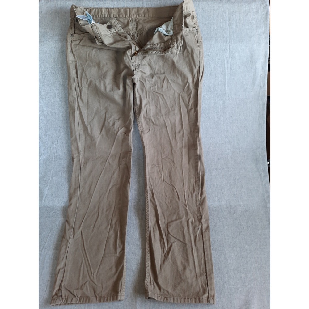 505 Levi Strauss & Co. Men 36X32 Cotton Straight Leg‎ Pockets Brown Chino Pants